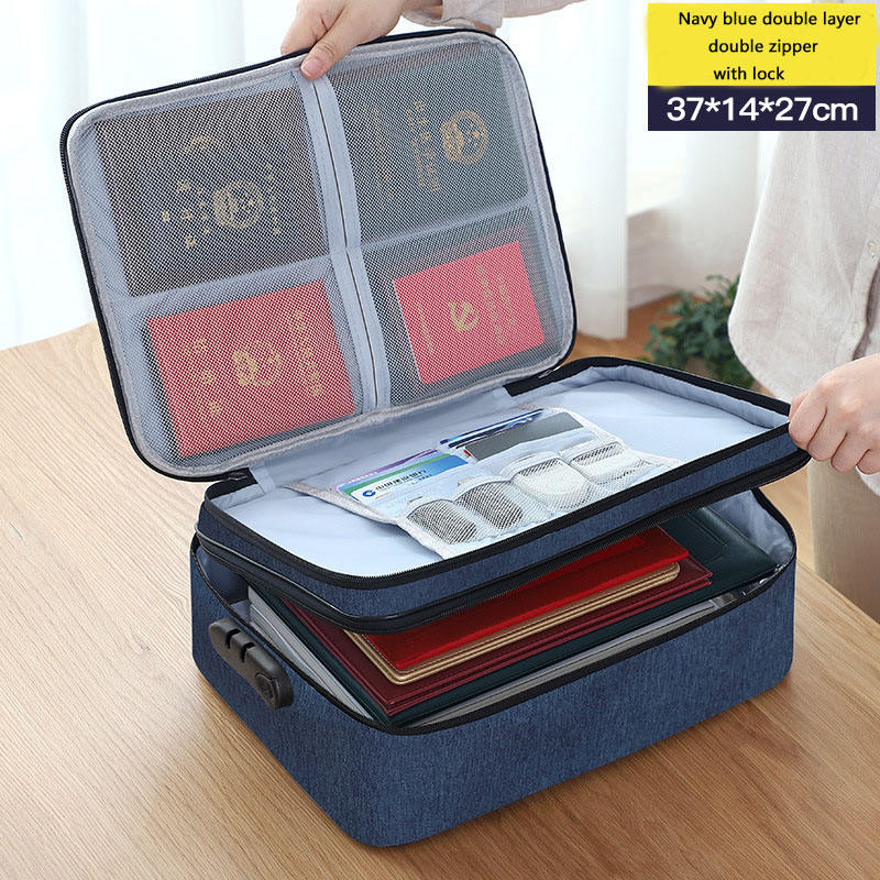 Waterproof Portable Document Storage Bag Travel Organizer